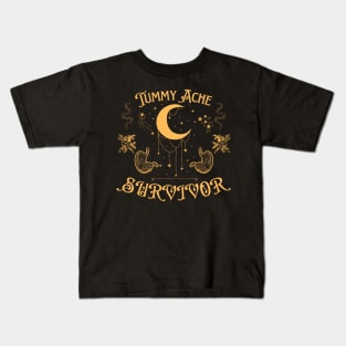 Funny Tummy Ache Survivor Kids T-Shirt